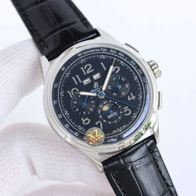 GF Factory Breitling 42MM Calfs Leather Watch Strap B25 Movement Dark Blue Watch